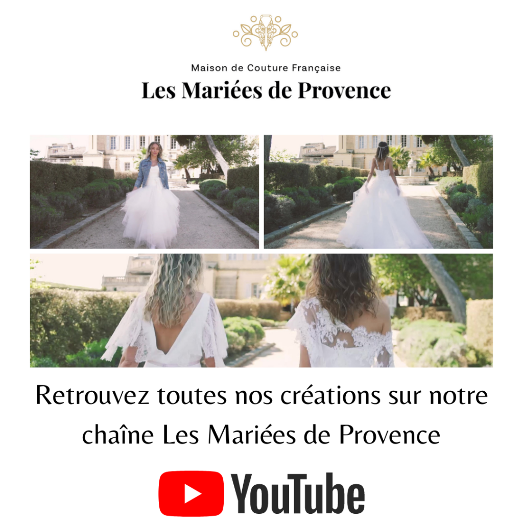 Nos robes de mariée sur YouTube 
