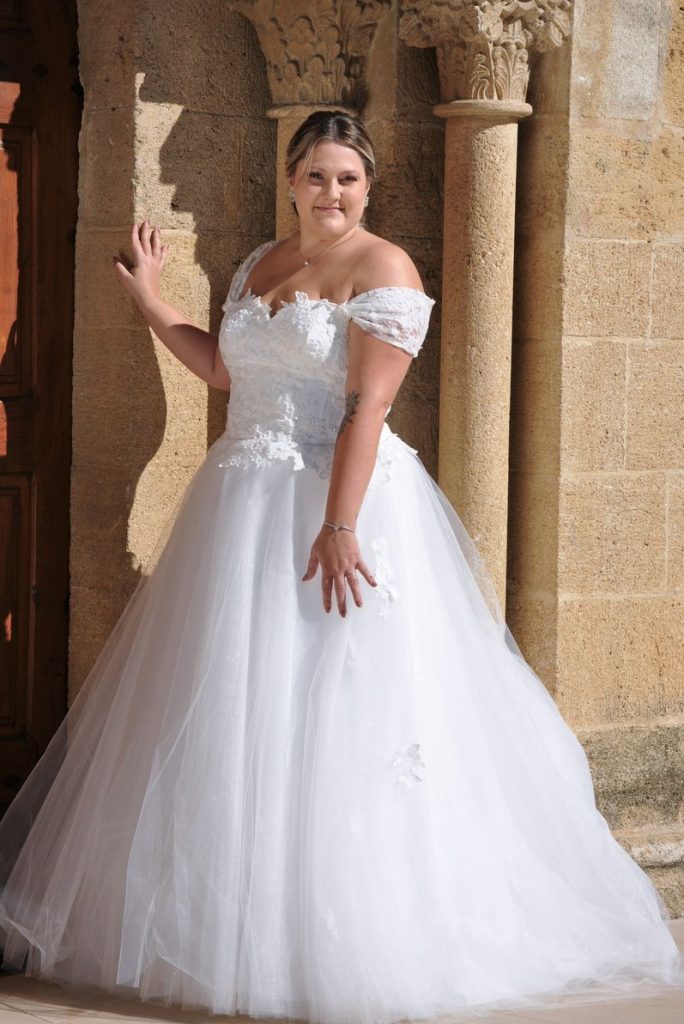 STELLA robe de mariée princesse grande taille

