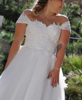 STELLA robe de mariée princesse grande taille
